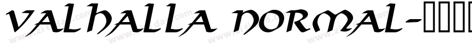 Valhalla Normal字体转换